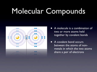 Molecular Compounds:‌ Formation ​and​ Properties
