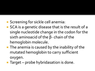 Molecular diagnosis of genetic disease ppt for students | PPTX