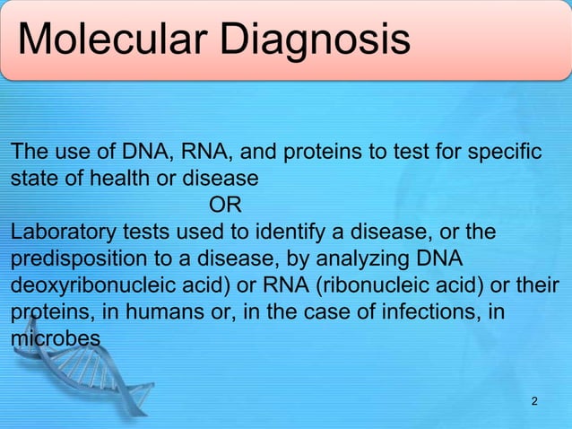 Molecular diagnosis | PPT