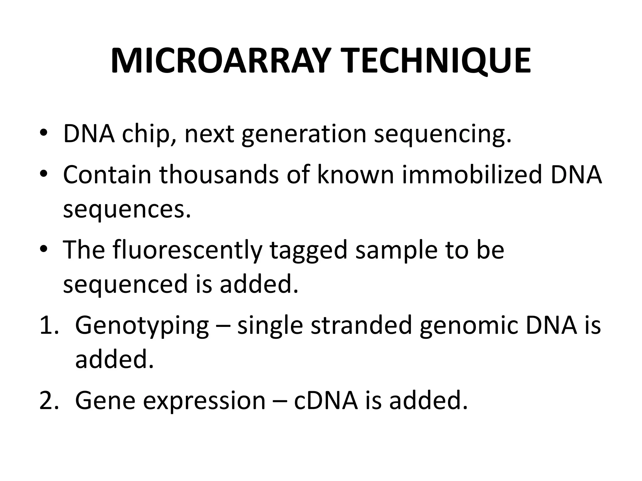 Molecular diagnostic techniques | PPTX