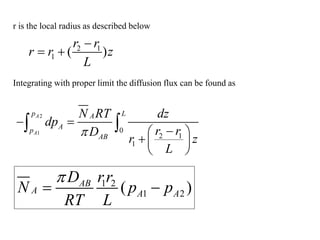 Molecular diffusion in gases