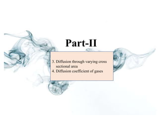 Molecular diffusion in gases