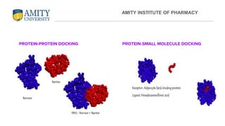 PROTEIN-PROTEIN DOCKING PROTEIN-SMALL MOLECULE DOCKING
AMITY INSTITUTE OF PHARMACY
 