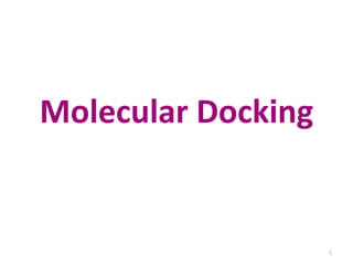 Molecular Docking
1
 