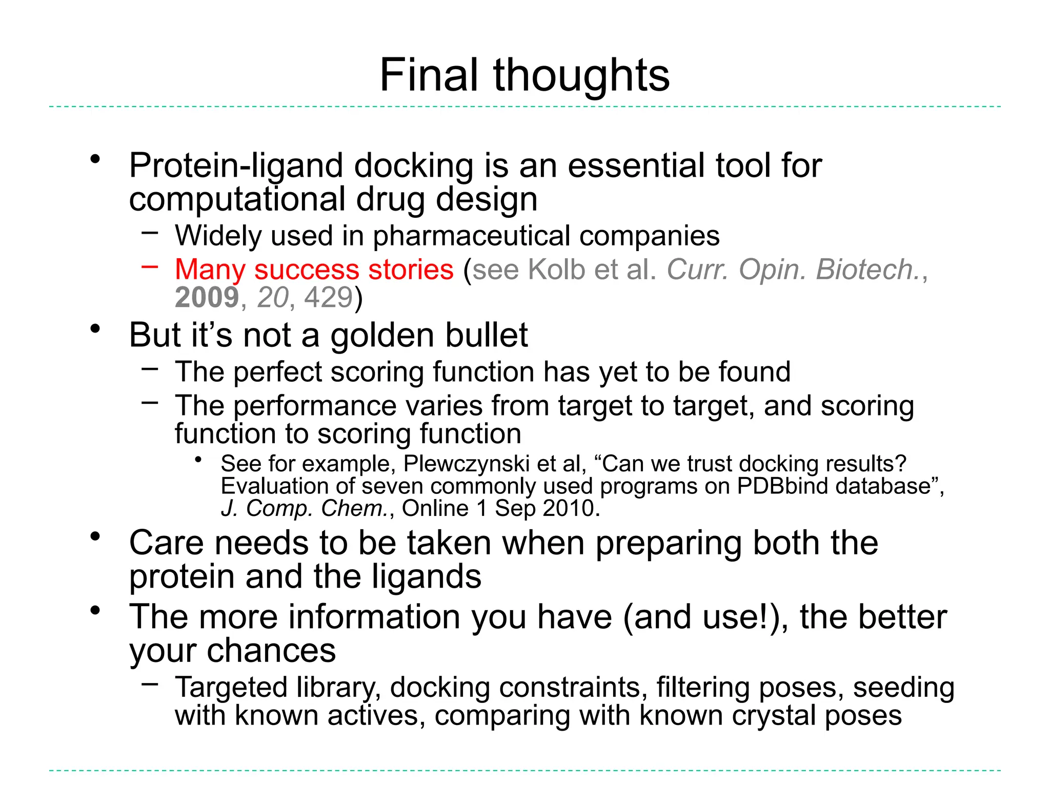 Molecular docking and structure based Virtual screening | PPTX