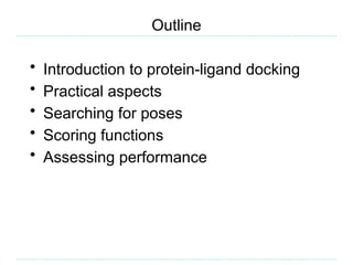 Molecular docking and structure based Virtual screening | PPTX