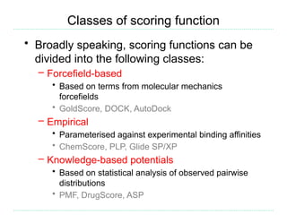 Molecular docking and structure based Virtual screening | PPTX
