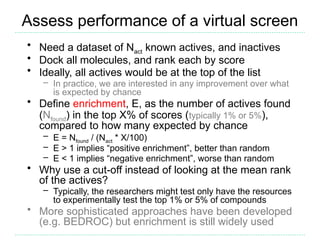 Molecular docking and structure based Virtual screening | PPTX