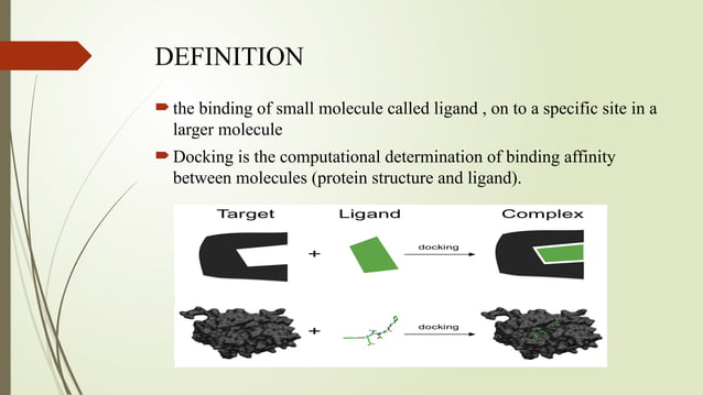 importance ,Types,Docking of MOLECULAR DOCKING 11.pptx | Chemistry ...