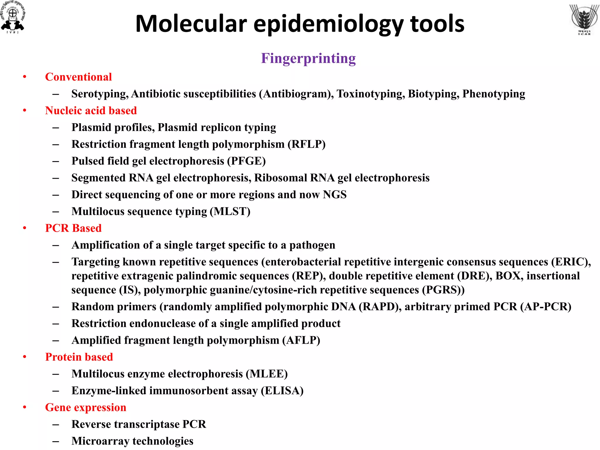 Molecular epidemiology an introduction | PPTX