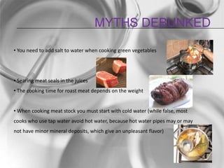 Myths debunked You need to add salt to water when cooking green vegetables