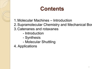 Molecular machines: Delving into the world of Supramolecualr Chemistry ...