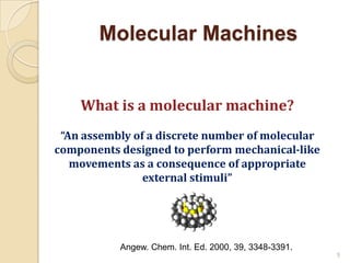 Molecular machines: Delving into the world of Supramolecualr Chemistry ...