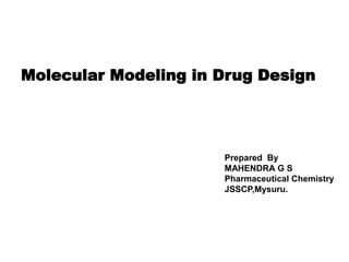 Molecular maodeling and drug design | PPT