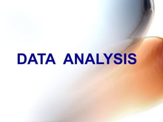 DATA ANALYSIS
 