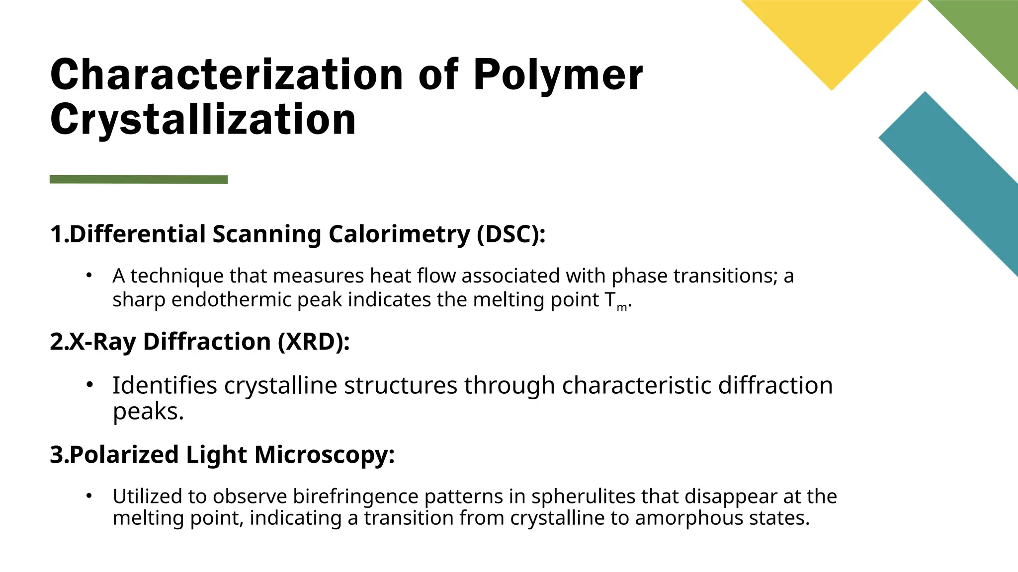 Molecular Mechanism of Crystallization and Factors Affecting Melting.pptx
