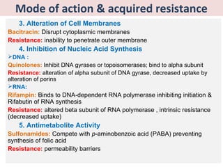 Molecular mechanism of multi drug resistance | PPT