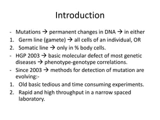 Molecular Methods for Diagnosis of Genetic Diseases | PPT