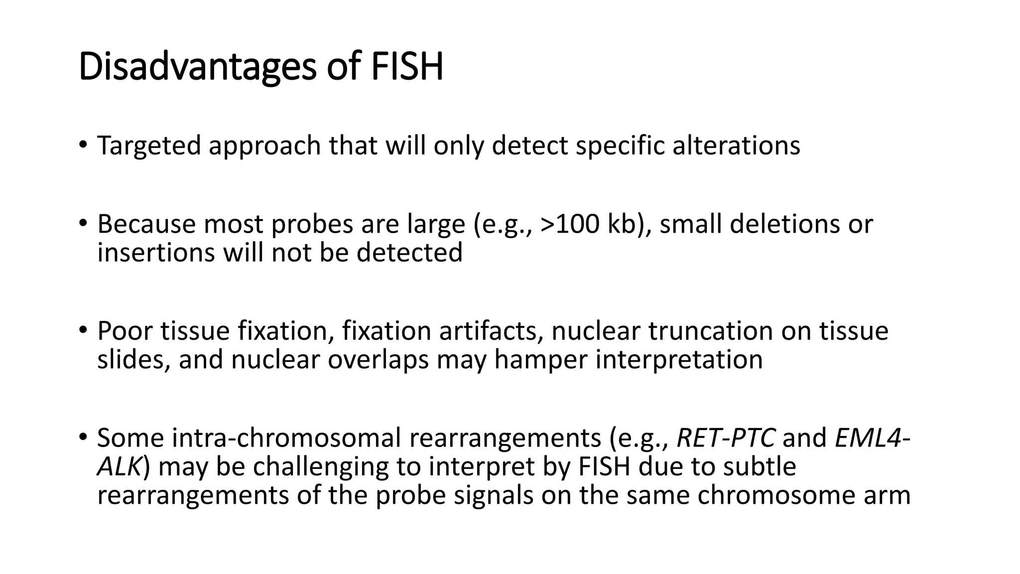 Ret Rearrangement Fish Molecular methods in oncology | PPTX