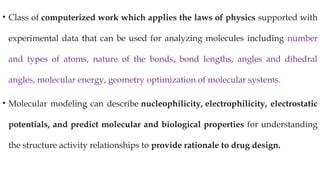 Molecular Modeling Pptx Bsc Biochemistry Pptx