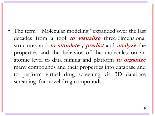 Molecular Modelling Pptx