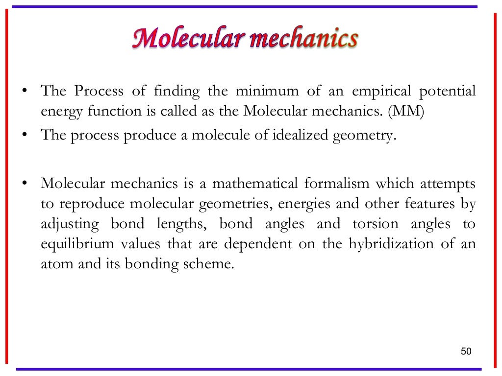 Molecular modelling