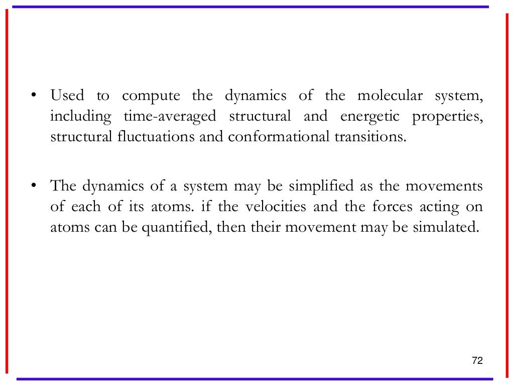 Molecular modelling