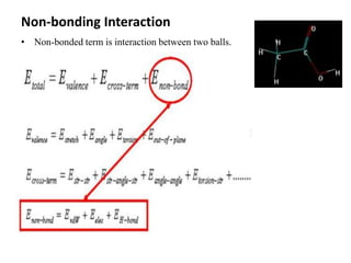 Non Boding Intermolecular Molecular modelling | PPTX