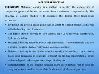 Molecular modelling and dcoking.pptx
