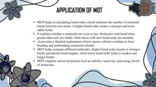 MOLECULAR ORBITAL THEORY and comparison with the vbt theory.pptx
