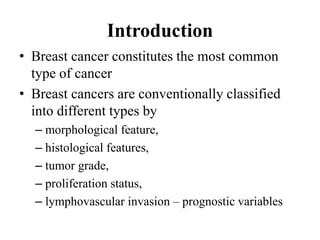 Molecular profiling of breast cancer | PPTX