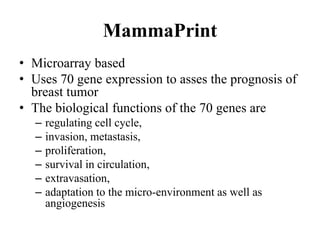 Molecular profiling of breast cancer | PPTX
