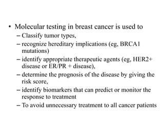 Molecular profiling of breast cancer | PPTX