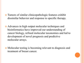 Molecular profiling of breast cancer | PPTX