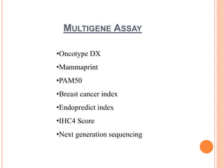 Molecular profiling of breast cancer | PPTX