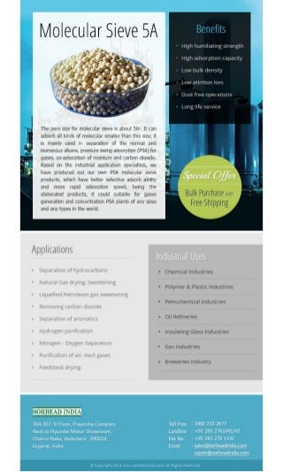 5A Molecular Sieve | Zeolite Powder Suppliers - Sorbead India