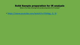 Molecular spectroscopy | PPTX