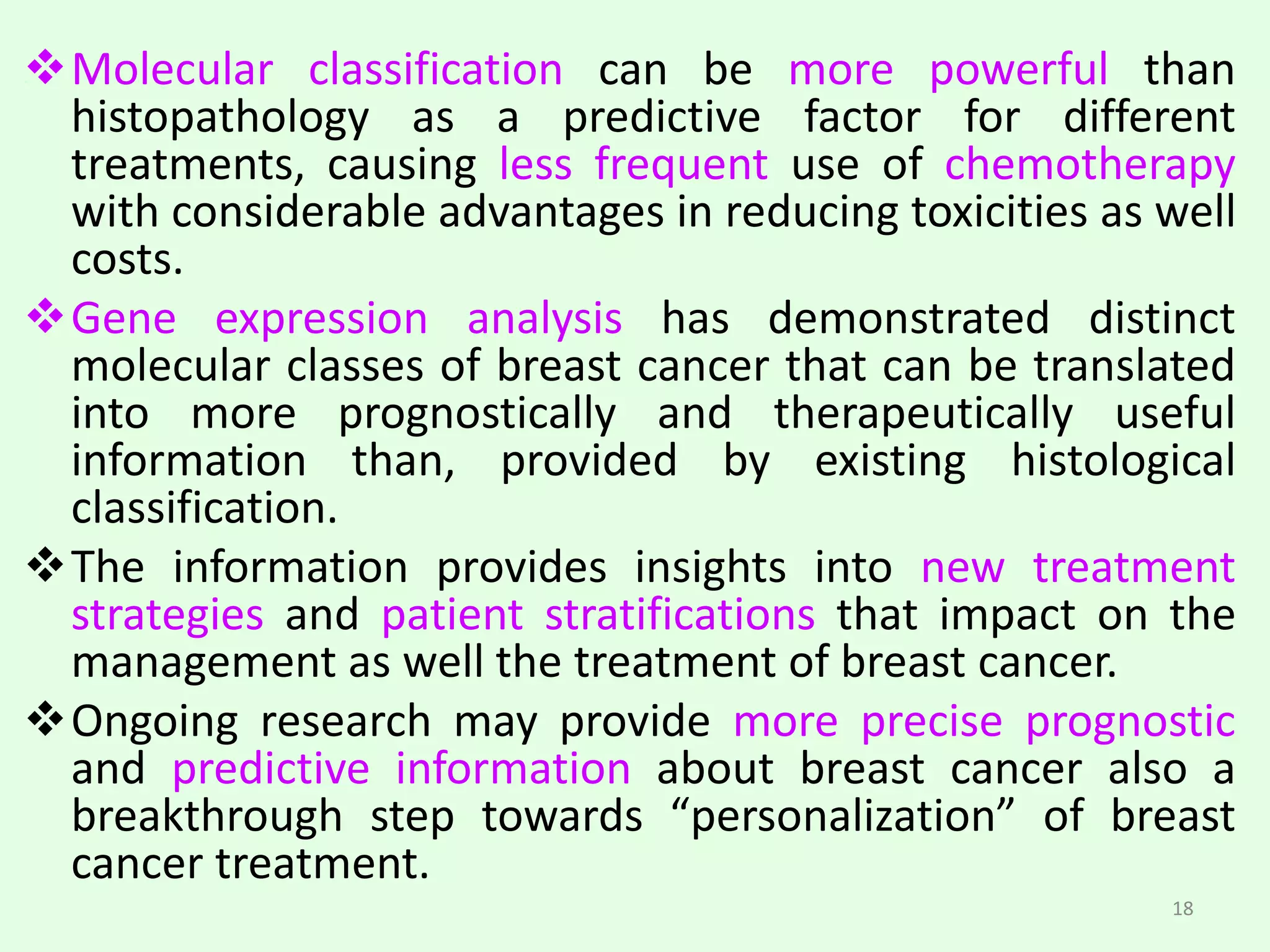 Molecular Subtypes of Breast Cancer | PPTX