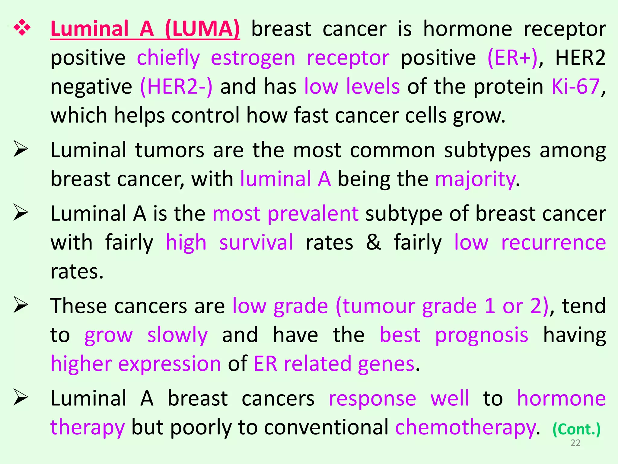 Molecular Subtypes of Breast Cancer | PPTX