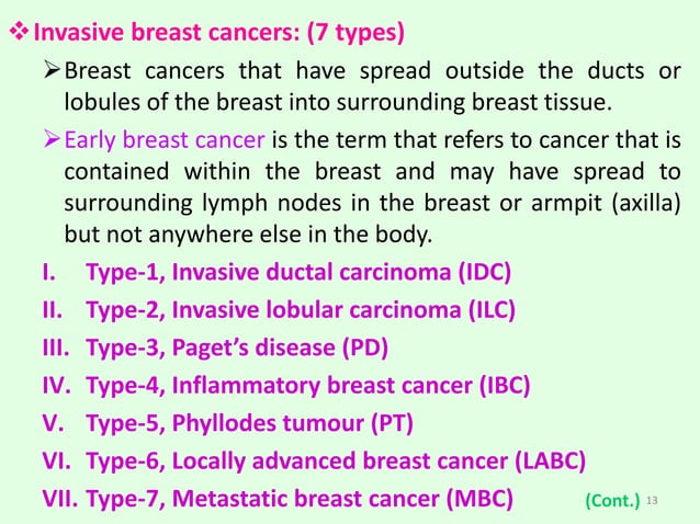 Molecular Subtypes of Breast Cancer | PPTX | Cancer | Diseases and ...