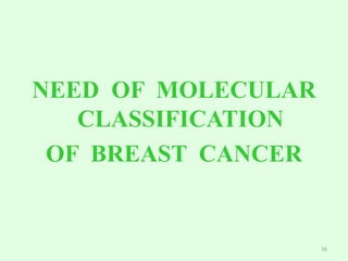Molecular Subtypes of Breast Cancer | PPTX