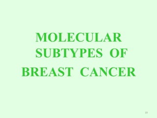 Molecular Subtypes of Breast Cancer | PPTX