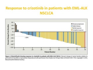 Response to crizotinib in patients with EML-ALK
NSCLCA
 