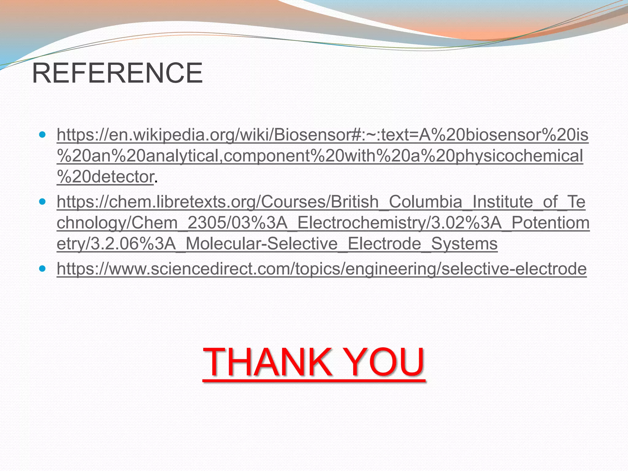 Molecule selective electrode system and bio sensor | PPTX