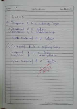 Molecules Of Life Bsc 2nd Semester Chemistry Practical | PDF