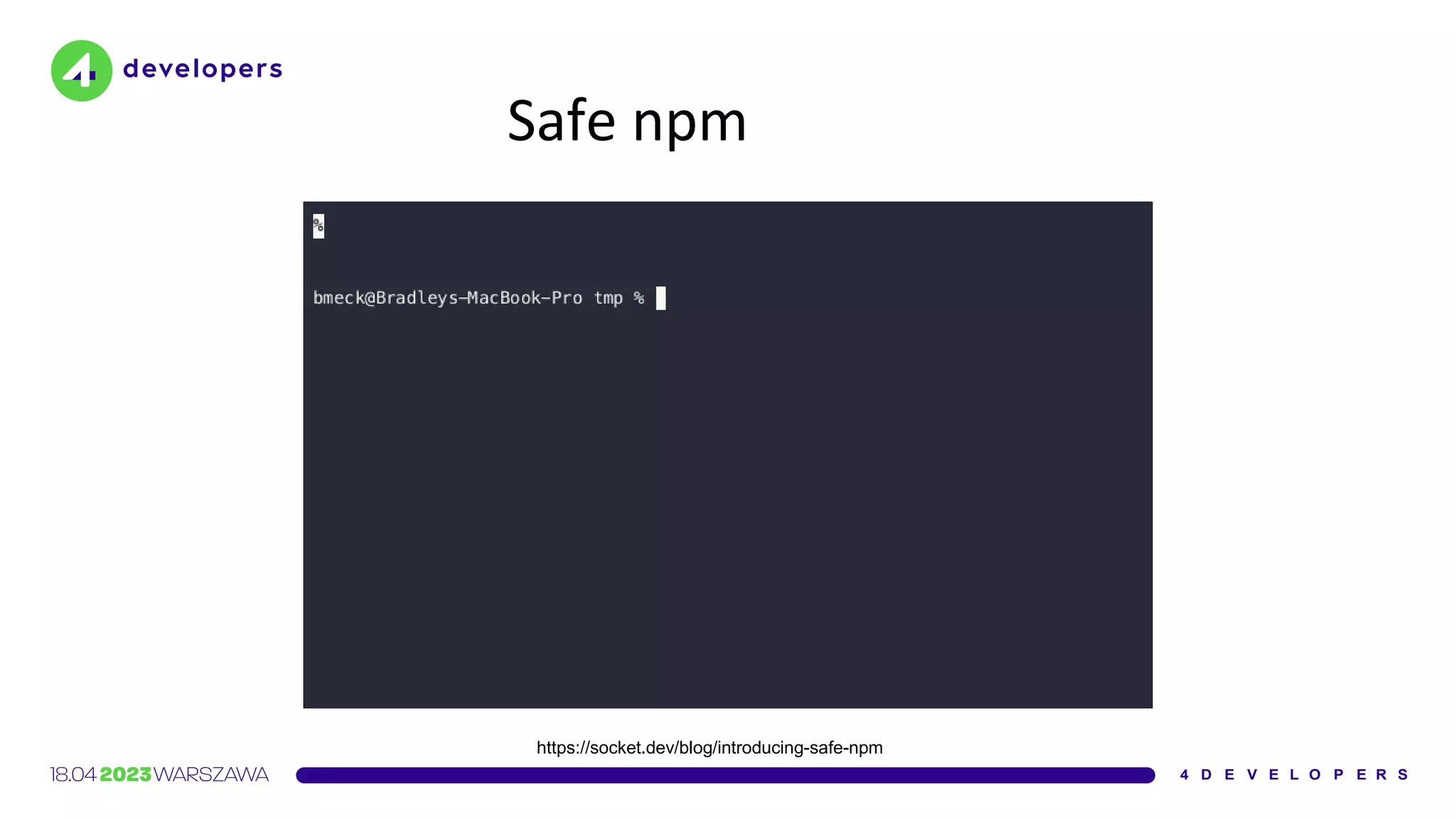 Safe npm
https://socket.dev/blog/introducing-safe-npm
 
