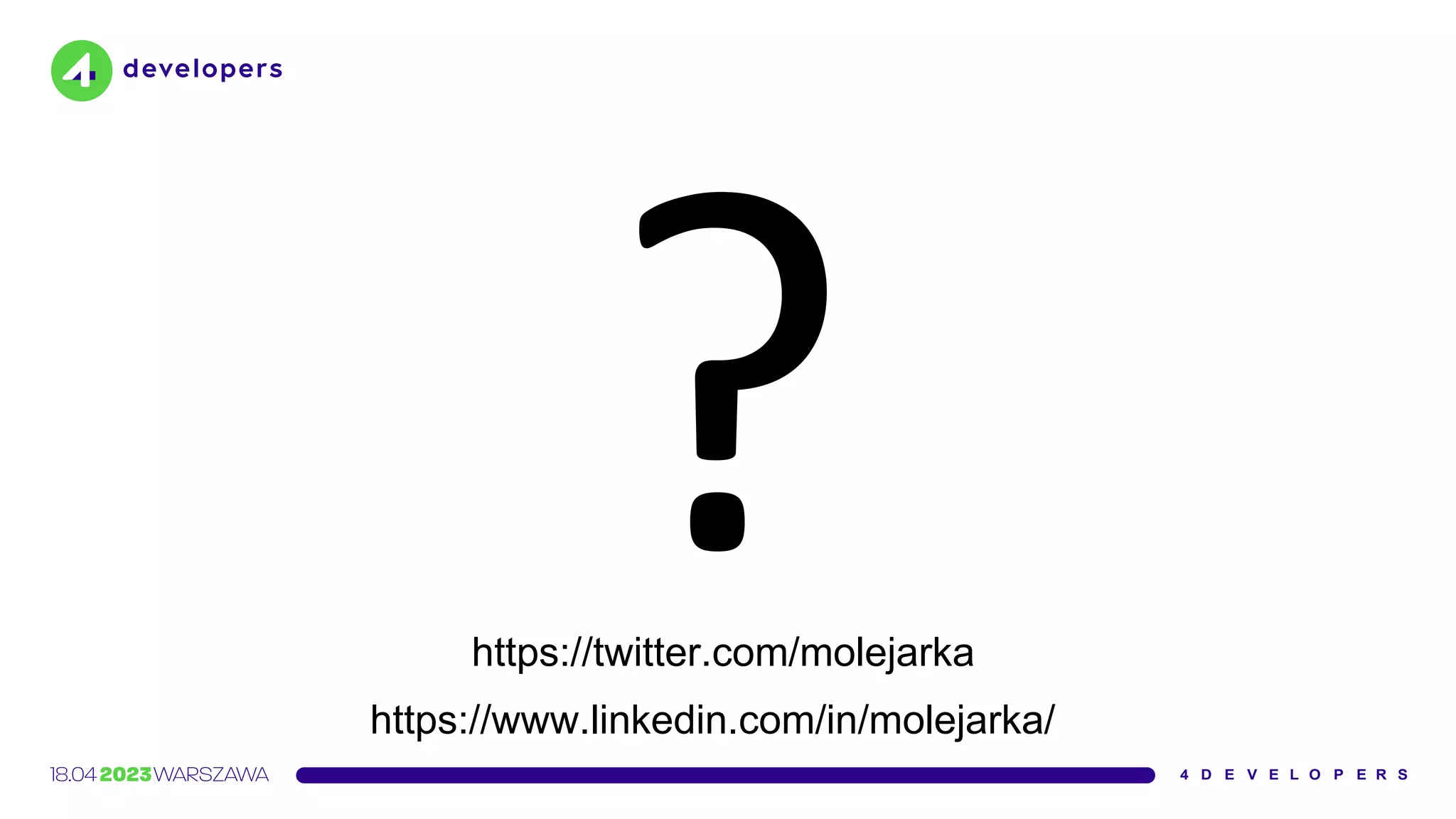 https://www.linkedin.com/in/molejarka/
https://twitter.com/molejarka
 