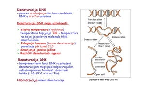 Tm oligonukleotida se najpreciznije određuje empirijski. Na nju utiče veliki broj faktora:
koncentracija DNK, koncentracij...