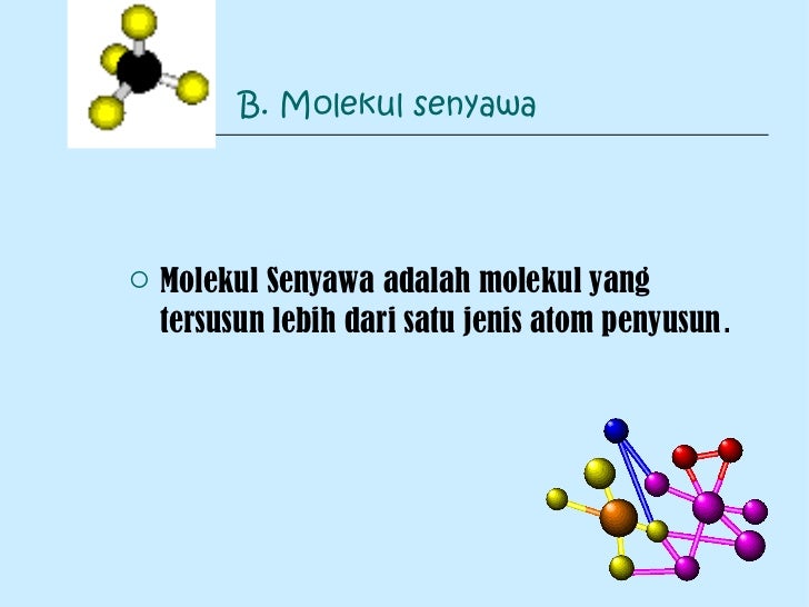 Molekul unsur dan molekul senyawa
