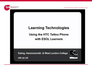 Mobilising Technology for Learning – Lessons from MoLeNET (By Jill Attewell)
